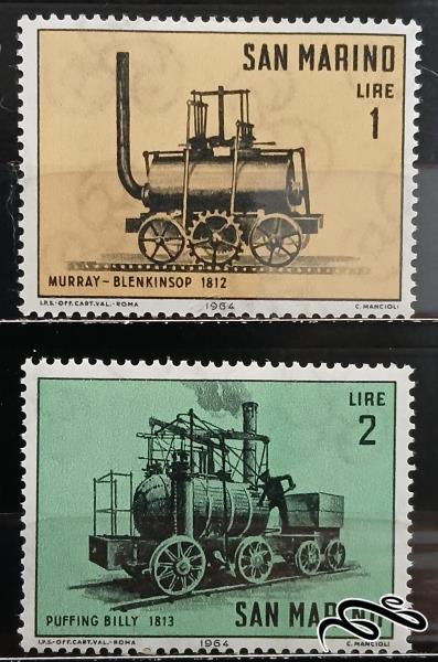 لوکوموتیوها locomotives / سن مارینو 1964