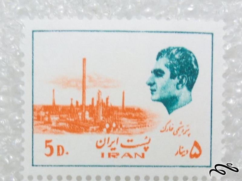 تمبر ارزشمند 5 دینار 1354 پهلوی.پستی هفدهم.پتروشیمی خارک (96)4