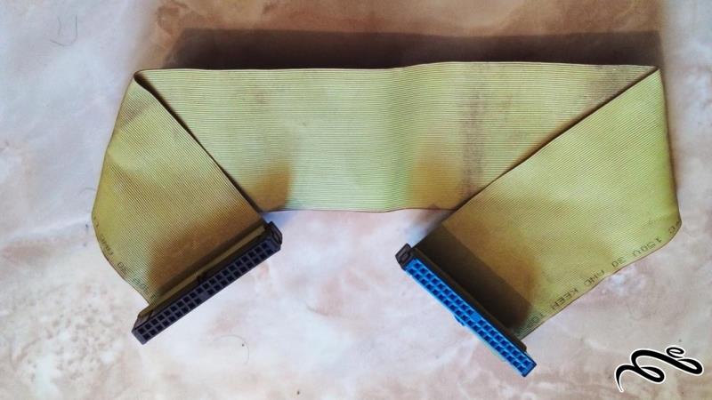 کابل IDE هارد رایتر 2 سوکت قدیمی 35 سانت عالی (ک 19)(ب 3)2