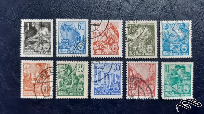 سری 10 عددی تمبرهای قدیمی آلمان