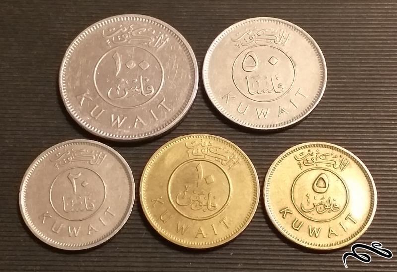 ست 5 تایی سکه های کویت