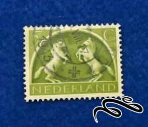 2 تمبر باارزش زیبا و قدیمی هلند . باطله (94)0
