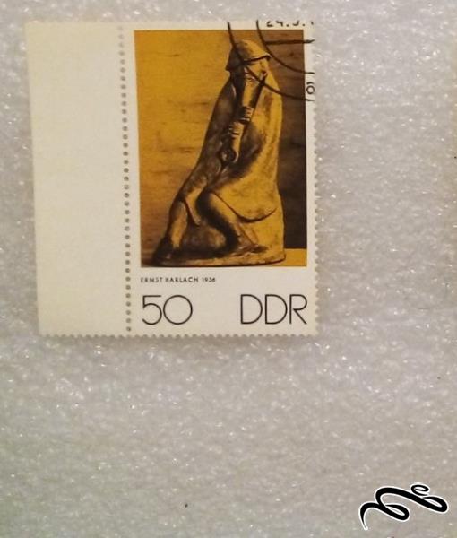 تمبر باارزش حاشیه ورق قدیمی ۱۹۳۴ المان DDR کمیاب . فقیر (۹۵)۶