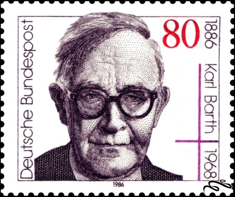 🇩🇪آلمان 1986 The 100th Anniversary of the Death of Karl Barth, Theologian