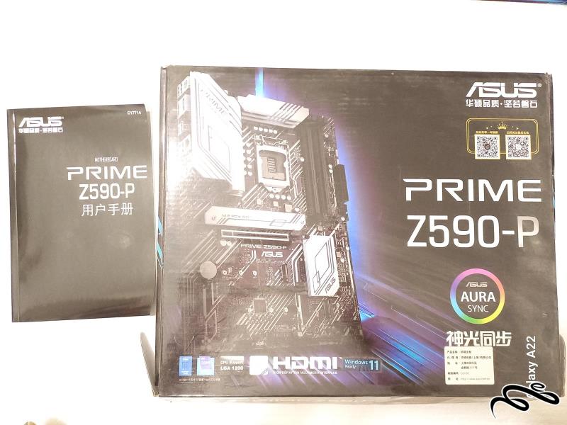 کارتن و دفترچه Asus prime Z590-P