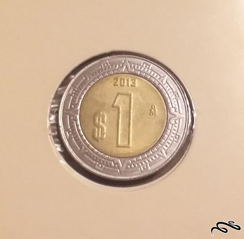 سکه 1 پزو مکزیک 2013