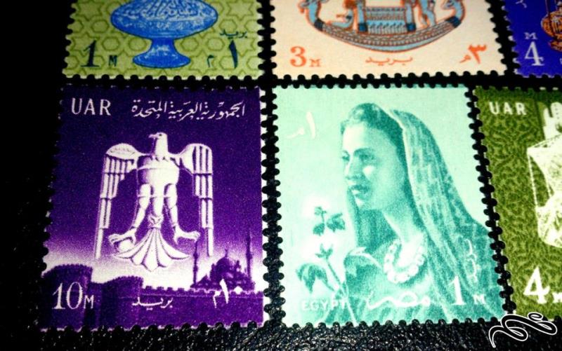 تمبرهای قدیمی مصر