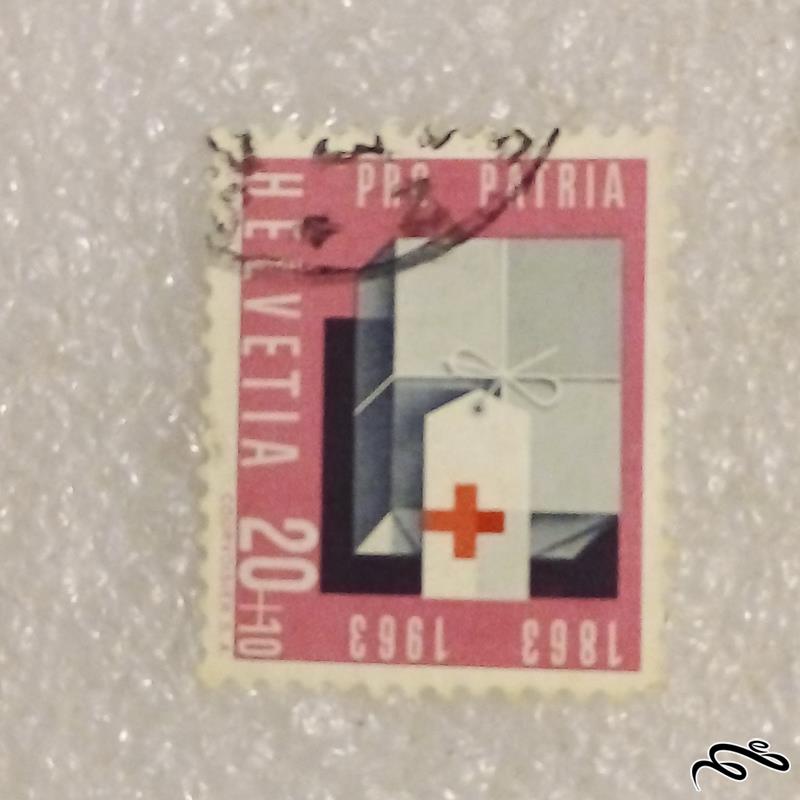 تمبر زیبا و ارزشمند قدیمی سوئیس باطله (96)7