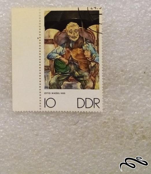 تمبر باارزش حاشیه ورق قدیمی ۱۹۳۵ المان DDR کمیاب . نادل (۹۵)۶