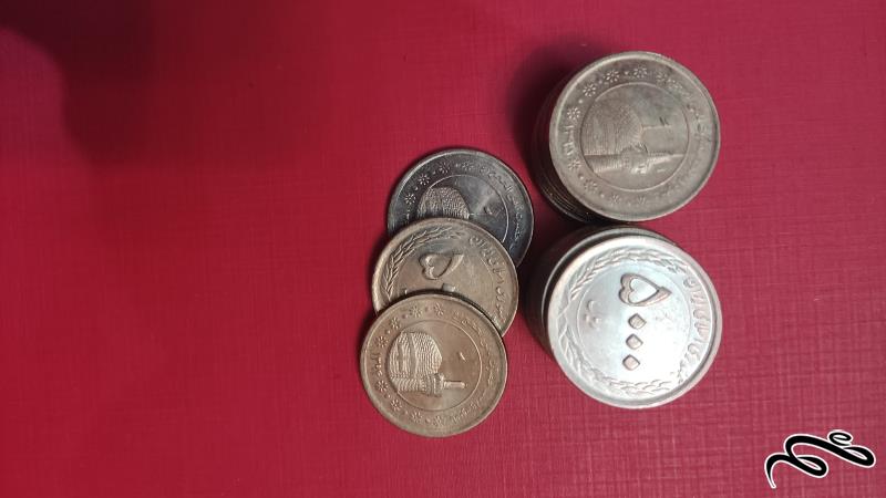 سکه 5000 ریال بارگاه امام رضا (ع) سالهای مختلف بسته 6 تایی