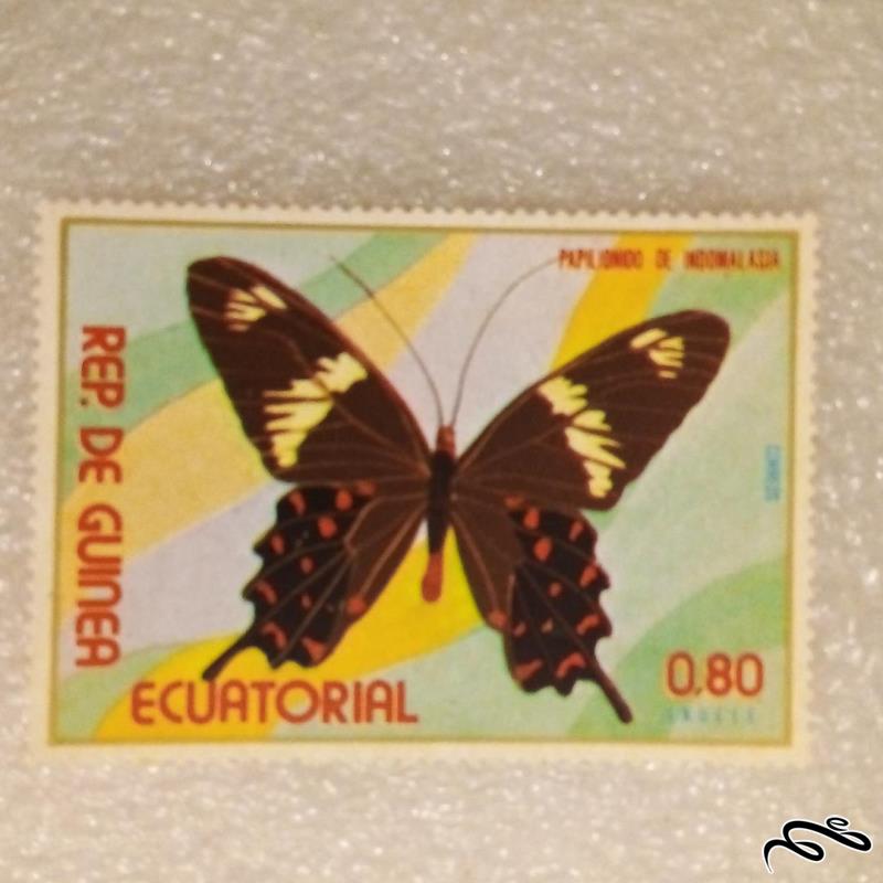 تمبر گینه استوایی 1970 پروانه شاپرک (91)4