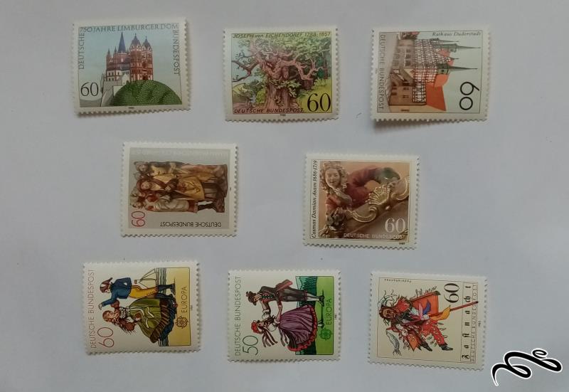 8 عدد تمبر آلمان (نو و با چسب) (6)