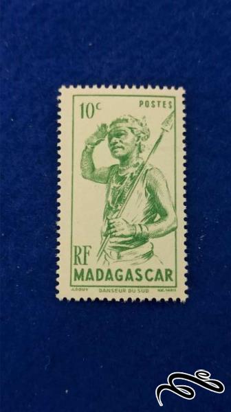 تمبر قدیمی ماداگاسکار 1946 مهر نخورده