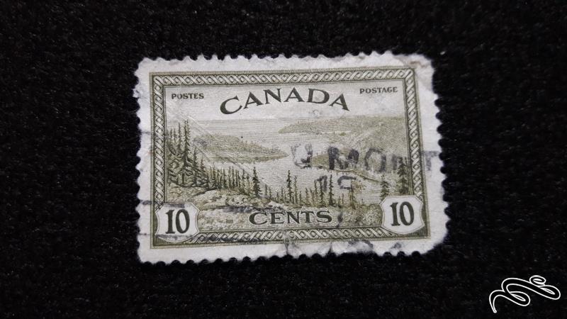 تمبر خارجی قدیمی و کلاسیک مستعمره کانادا انگلستان جرج
