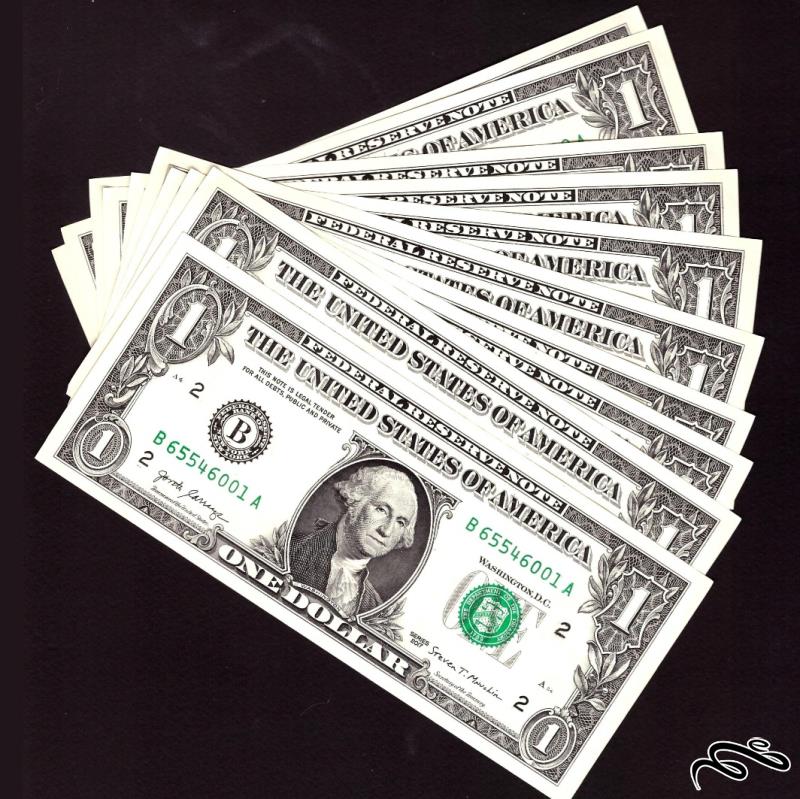 10 جفت اسکناس فوق العاده و زیبا 1 دلار آمریکا 2017
