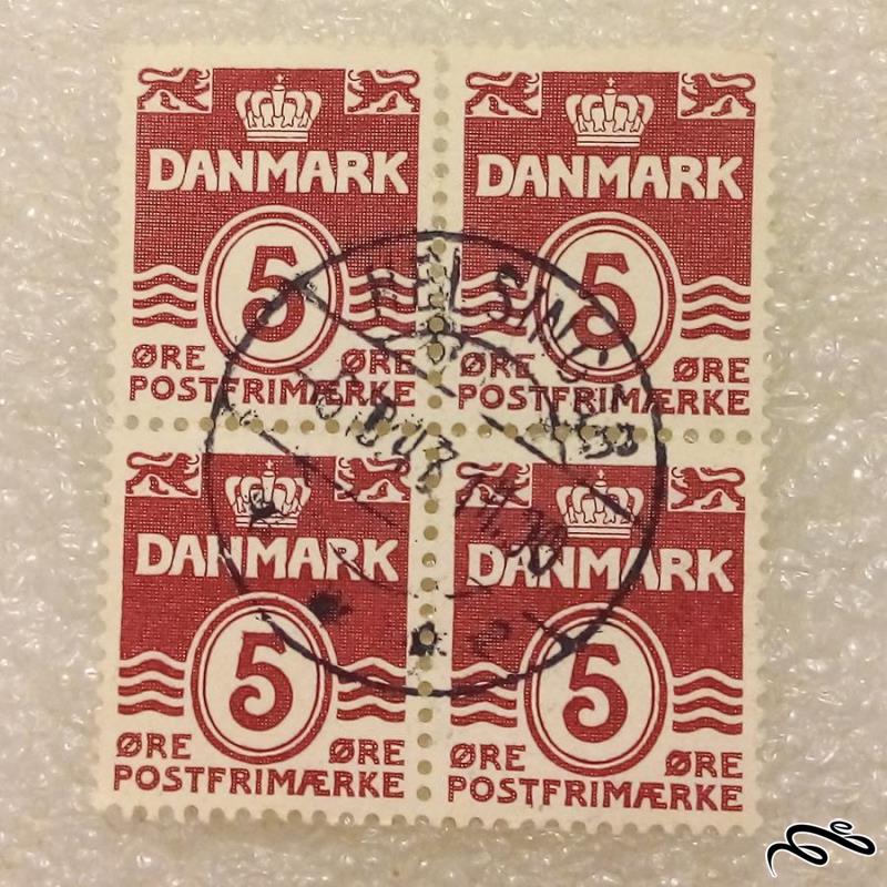بلوک تمبر باارزش قدیمی ۱۹۴۷ دانمارک . مهر هلسینکی . باطله (۰۰۴)