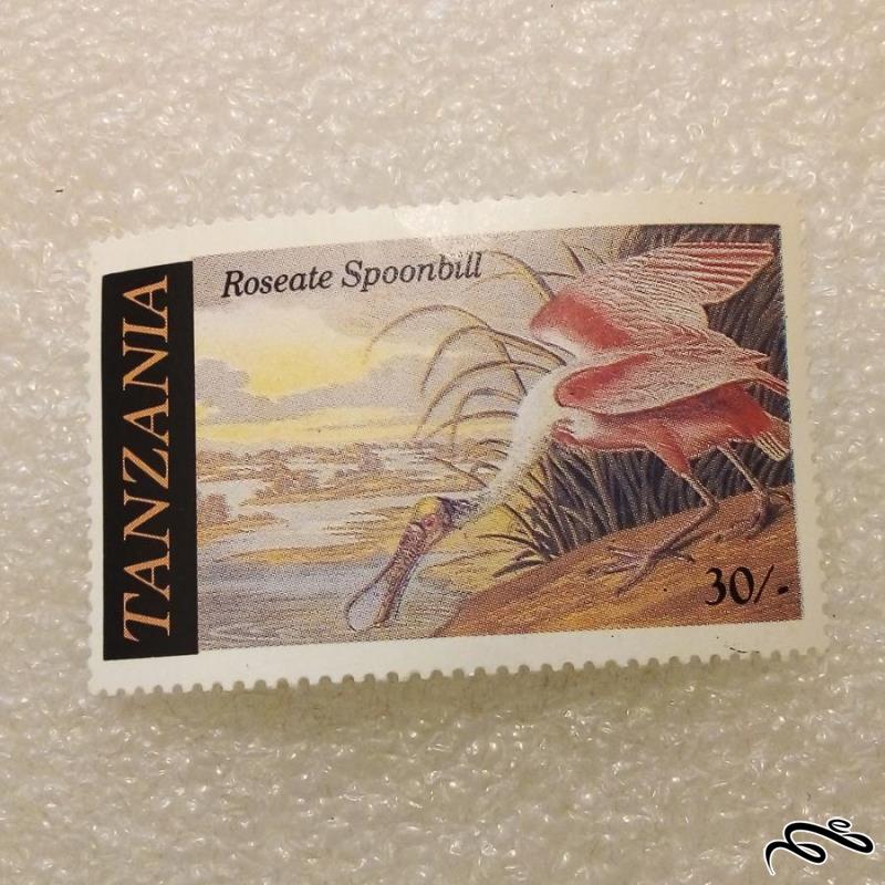 تمبر زیبای باارزش قدیمی تانزانیا . اردک (93)7