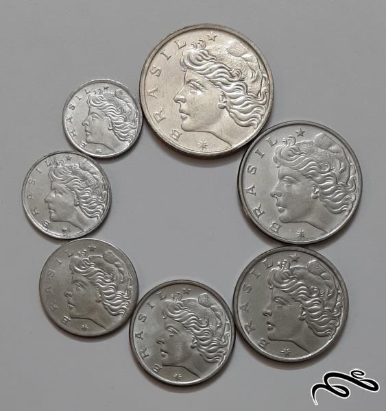 ست کامل سکه های برزیل