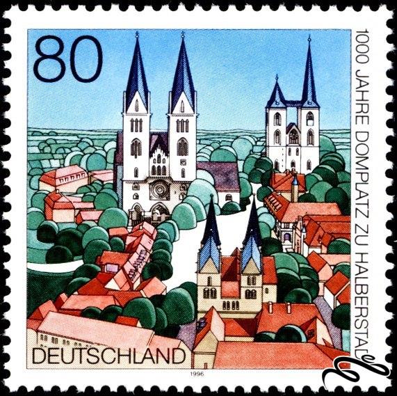 🇩🇪آلمان 1996 The 1000th Anniversary of the Cathedral Square in Halberstadt