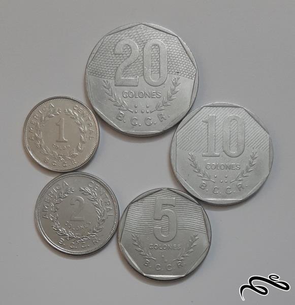 ست سکه های کاستاریکا
