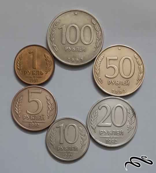 ست کامل سکه های روسیه