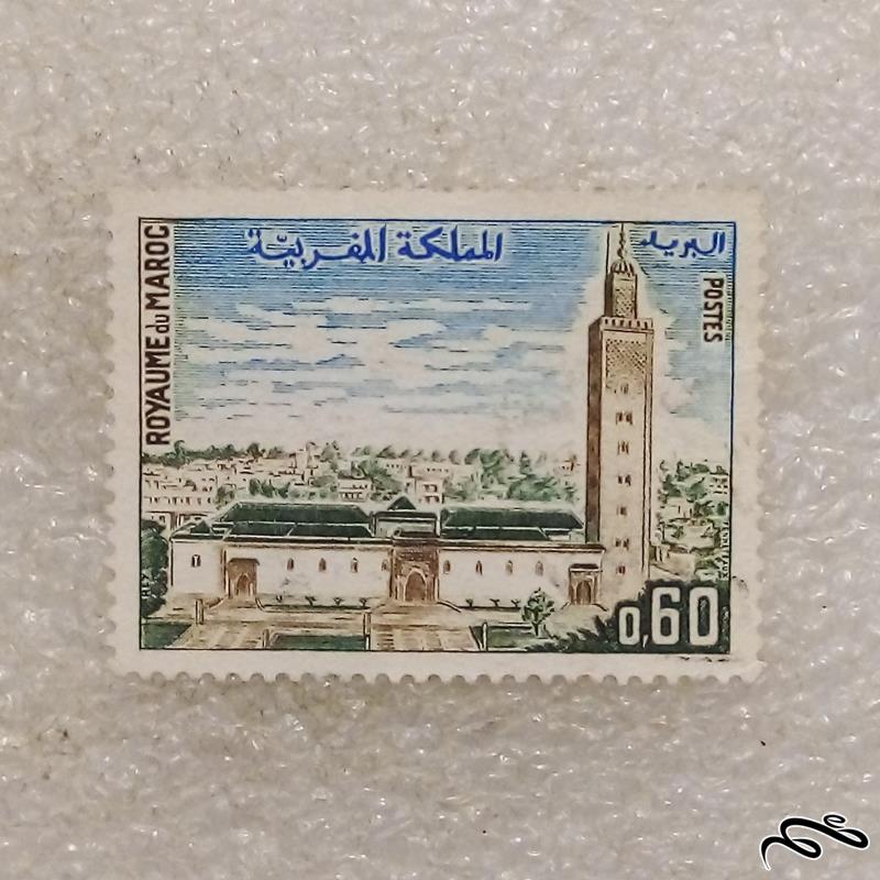 تمبر زیبا و ارزشمند قدیمی مغرب بدون چسب (۹۶)۰