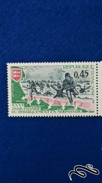 تمبر قدیمی فرانسه روز جنگ 1974مهر نخورده