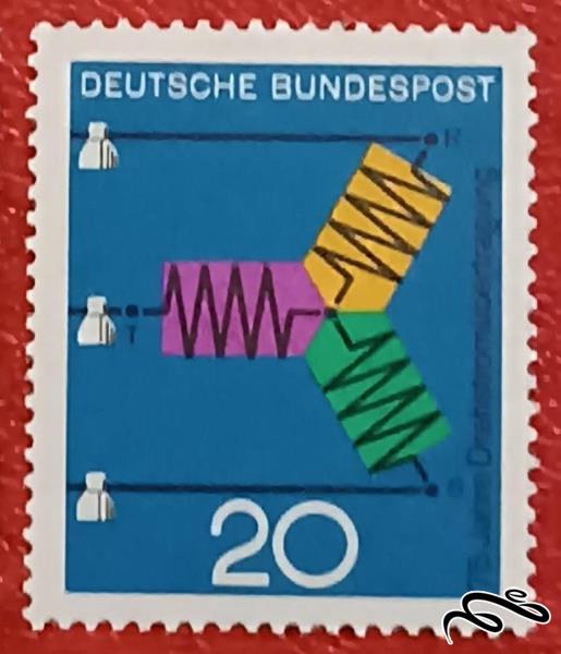 تمبر زیبای باارزش ۱۹۷۵ المان . الکتریسیته (۹۳)۸