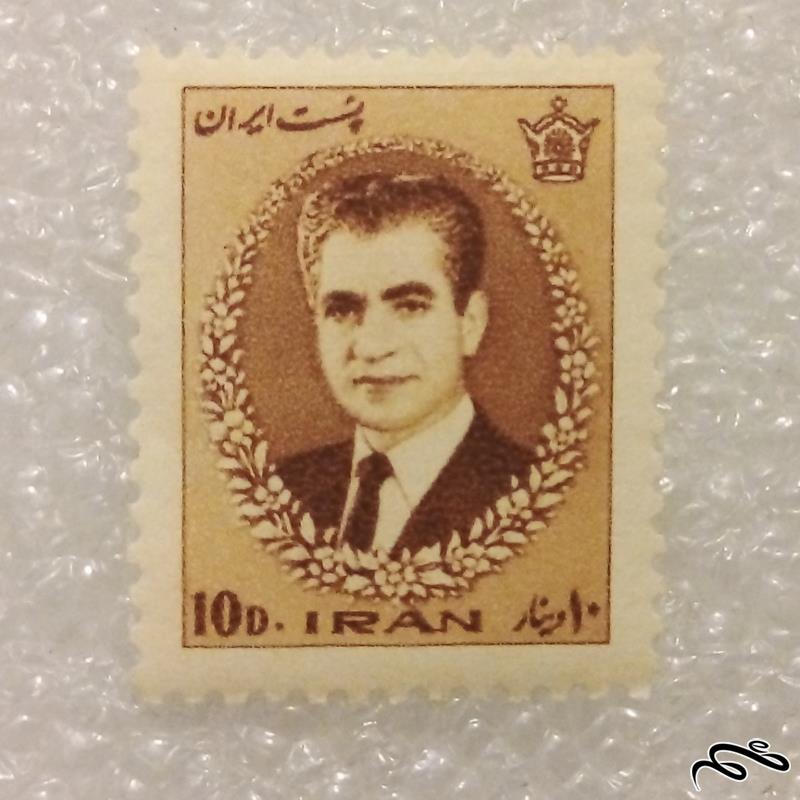 تمبر باارزش قدیمی 10 دینار 1344 سری دوازدهم پستی پهلوی (95)4+