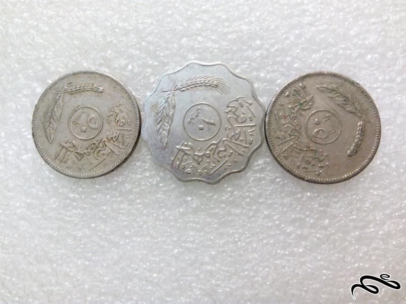 3 عدد سکه زیبای 10 و 50 فلوس عراقی.با کیفیت (0)18