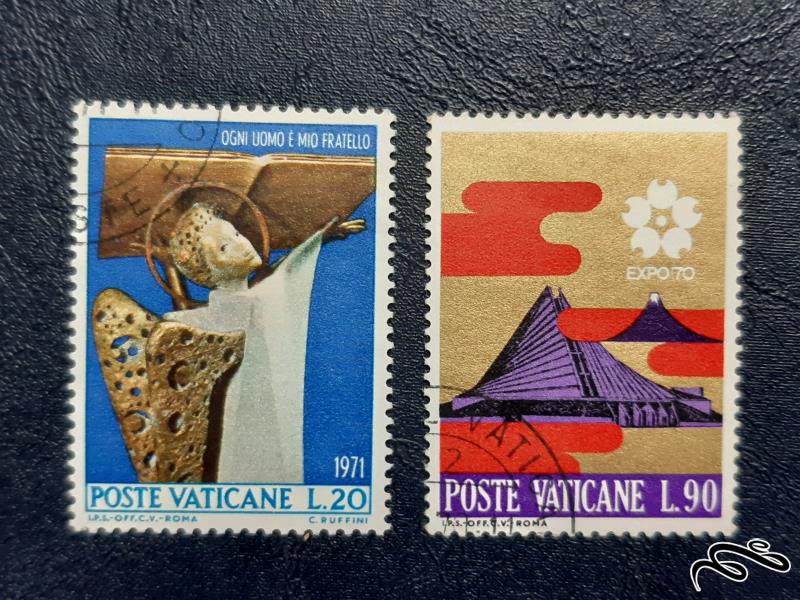 تمبر  سری مربوط به کشور واتیکان - 1971