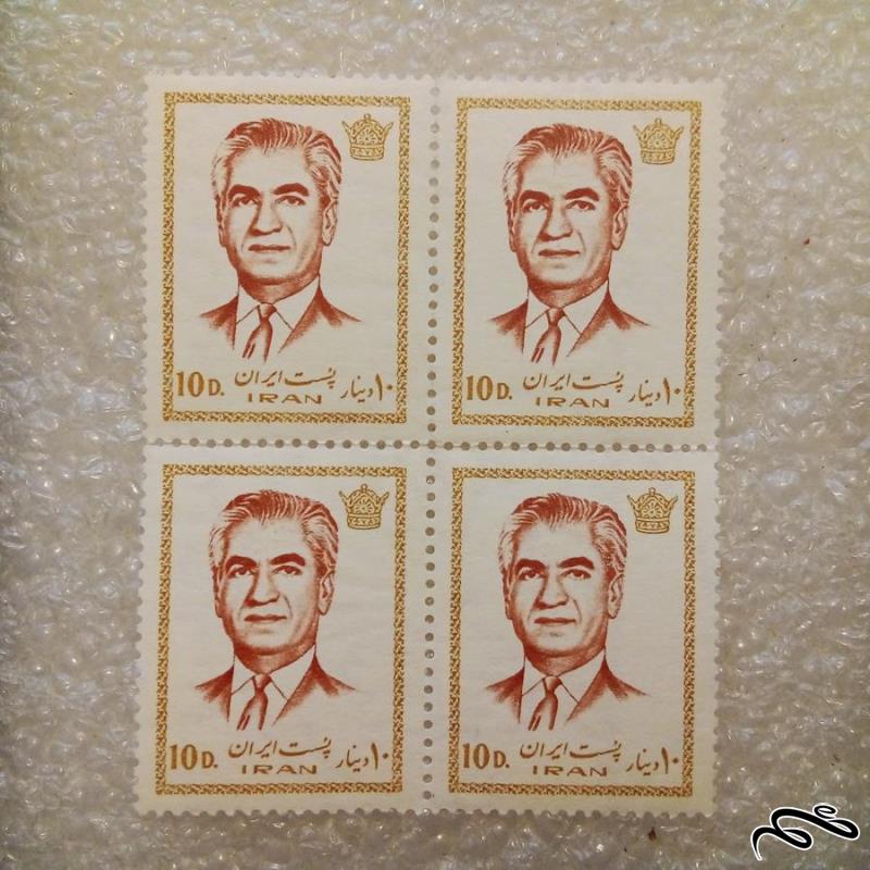 بلوک تمبر 1351 پهلوی 10 دینار چهاردهم پستی (36)