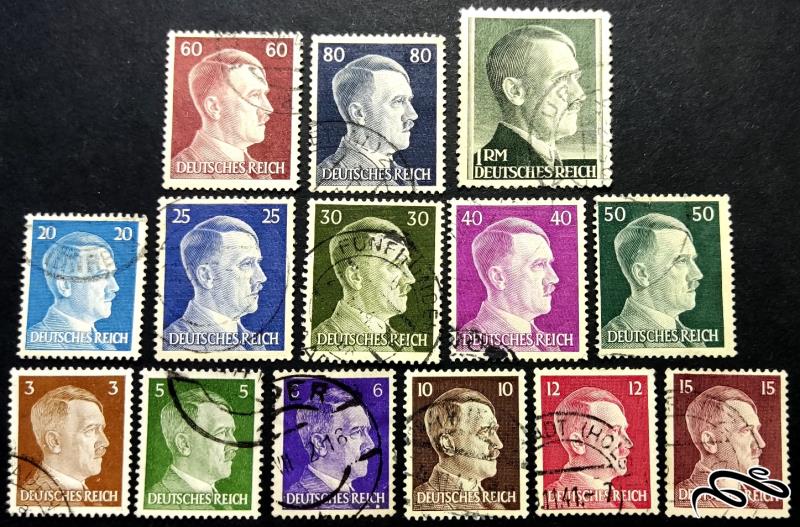 سری پستی ارزشمندآلمان  رایش 1941 میلادی!! 14.4 یورو !!
