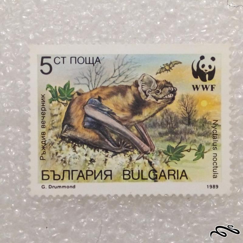 تمبر زیبا و باارزش 1989 بلغارستان wwf . حیوان (98)5