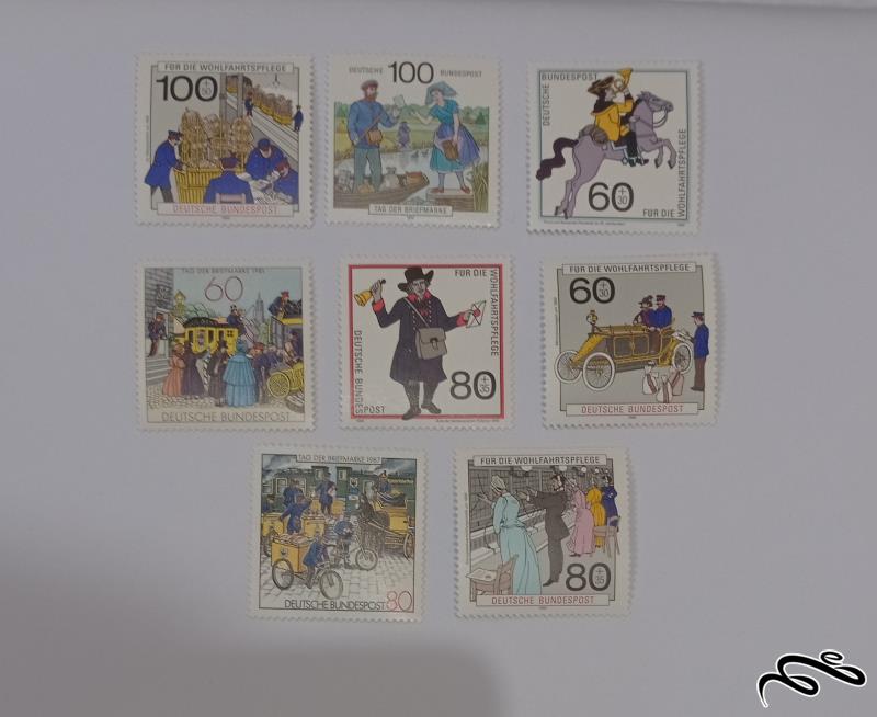 8 عدد تمبر آلمان نو و با چسب (106)