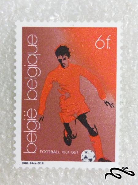 تمبر یادگاری ۱۹۸۰ بلژیک.فوتبال (۹۸)۷+F