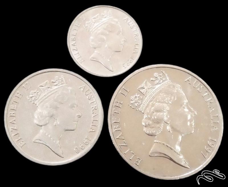 ست 3 عددی استرالیا تاج‌بلند (گالری بخشایش)