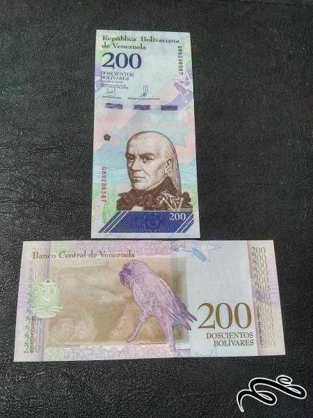 تک 200 بولیوار جدید  ونزوئلا  2018 سوپر بانکی