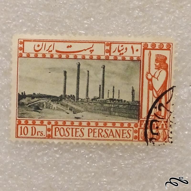تمبر زیبای باارزش 10 دینار رضا شاه (96)2