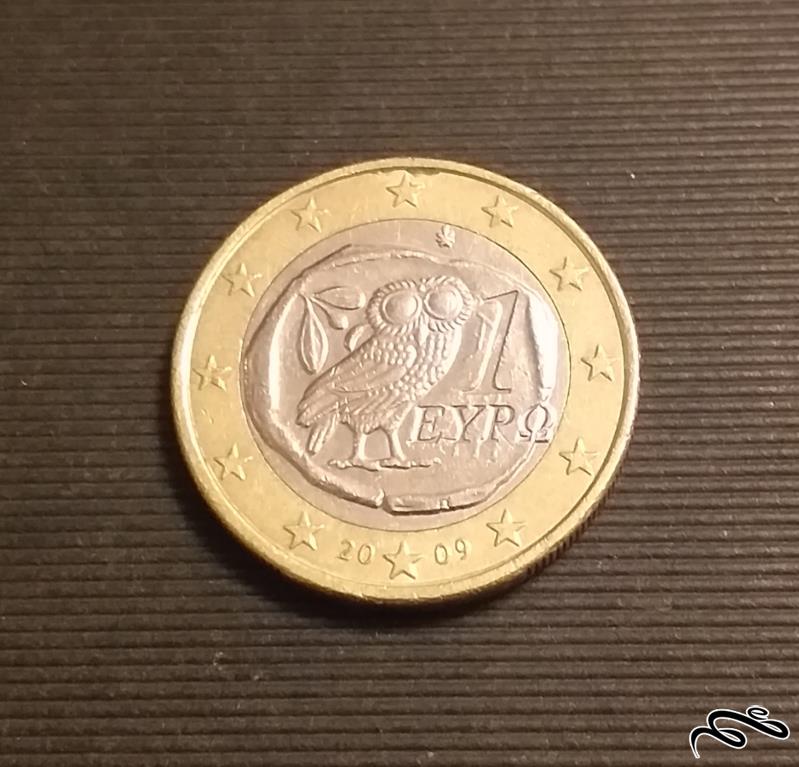 سکه 1 یورو یونان 2009