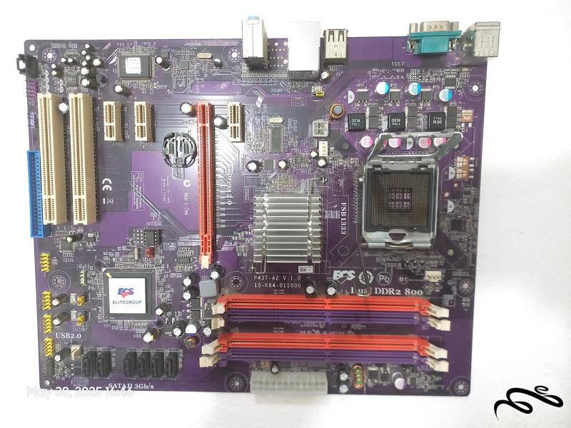 مادربرد الایت P43T-A2 سوکت 775 رم DDR2 معیوب