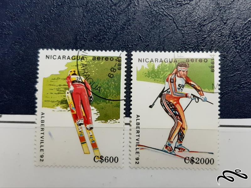سری تمبر مسابقات اسکی - نیکاراگوئه 1986