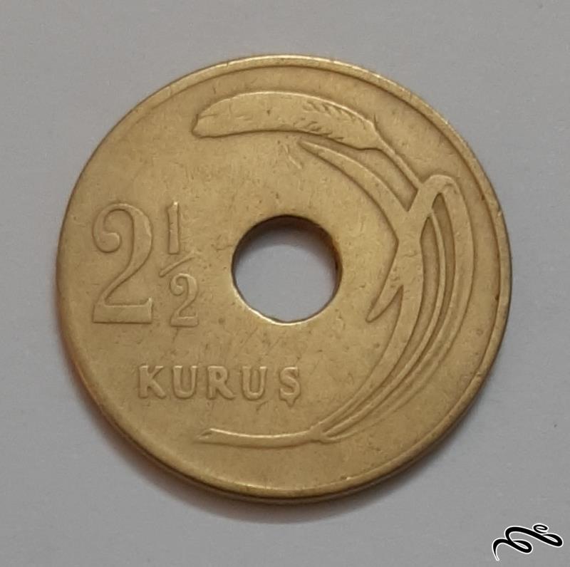 سکه 2/5 کروس ترکیه 1949