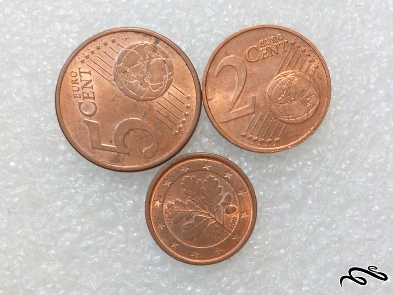 3 سکه زیبای سنت یورو با کیفیت (0)45