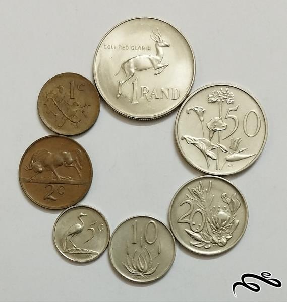 ‏ست کامل سکه های قدیم آفریقای جنوبی