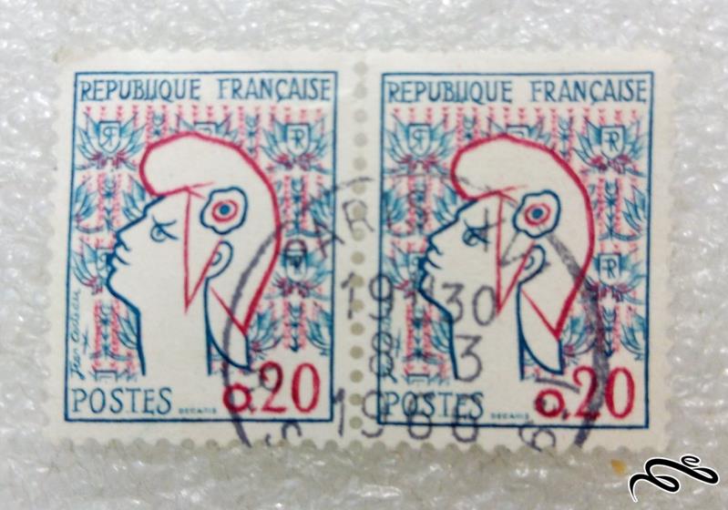 ۲ تمبر ارزشمند ۱۹۶۶ خارجی.فرانسه.باطله (۹۹)۱