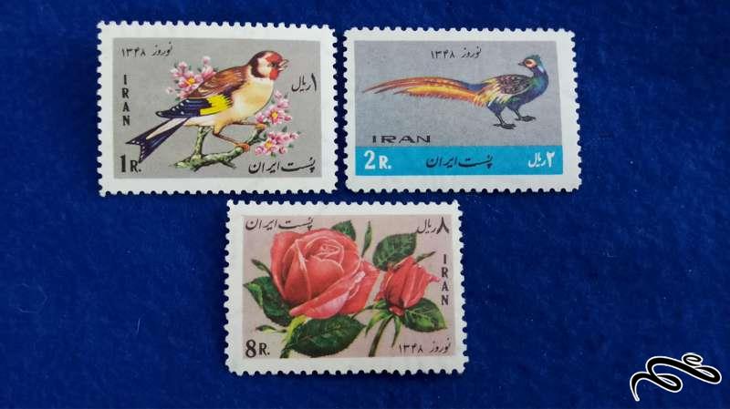 سری کامل تمبر نوروز باستانی 1347 پهلوی