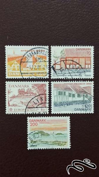 5 تمبر دانمارک (کد 31)