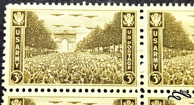 بلوک ارزشمند آمریکا 1945 میلادی!