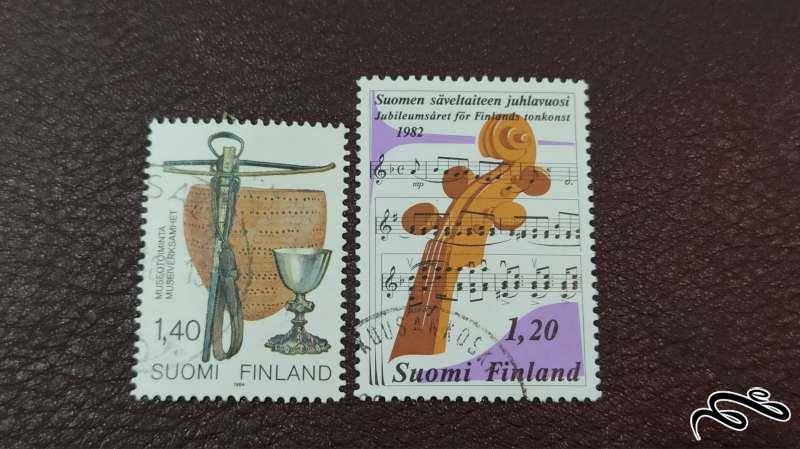 2 تمبر فنلاند (کد 18)